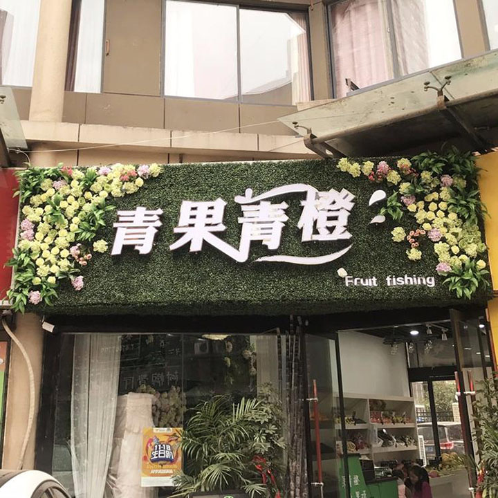 仿真植物花草裝飾門(mén)頭店招