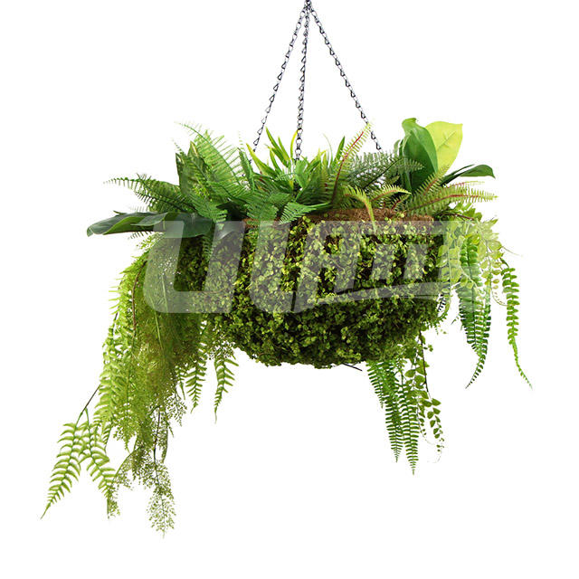 裝飾用假植物吊籃
