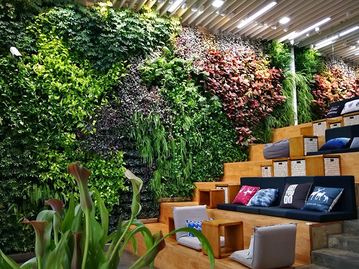 室內仿真植物墻景觀